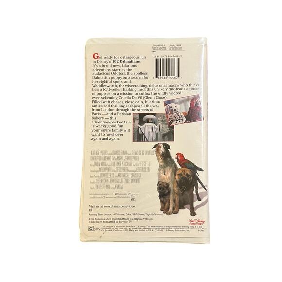 Disney’s 102 Dalmatians VHS Tape - Picture 3 of 7